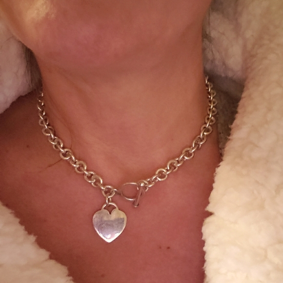 Jewelry - Sterling Heart Toggle Necklace